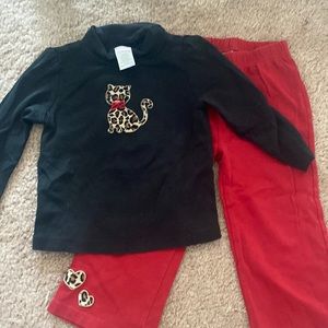 Vintage Gymboree Glamour Kitty Outfit EUC 2T